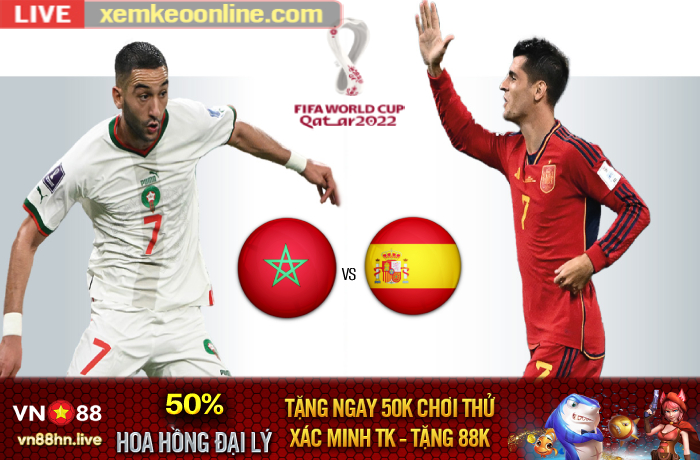 Morocco vs Tay Ban Nha 2