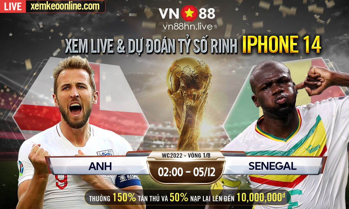 anh vs senegal