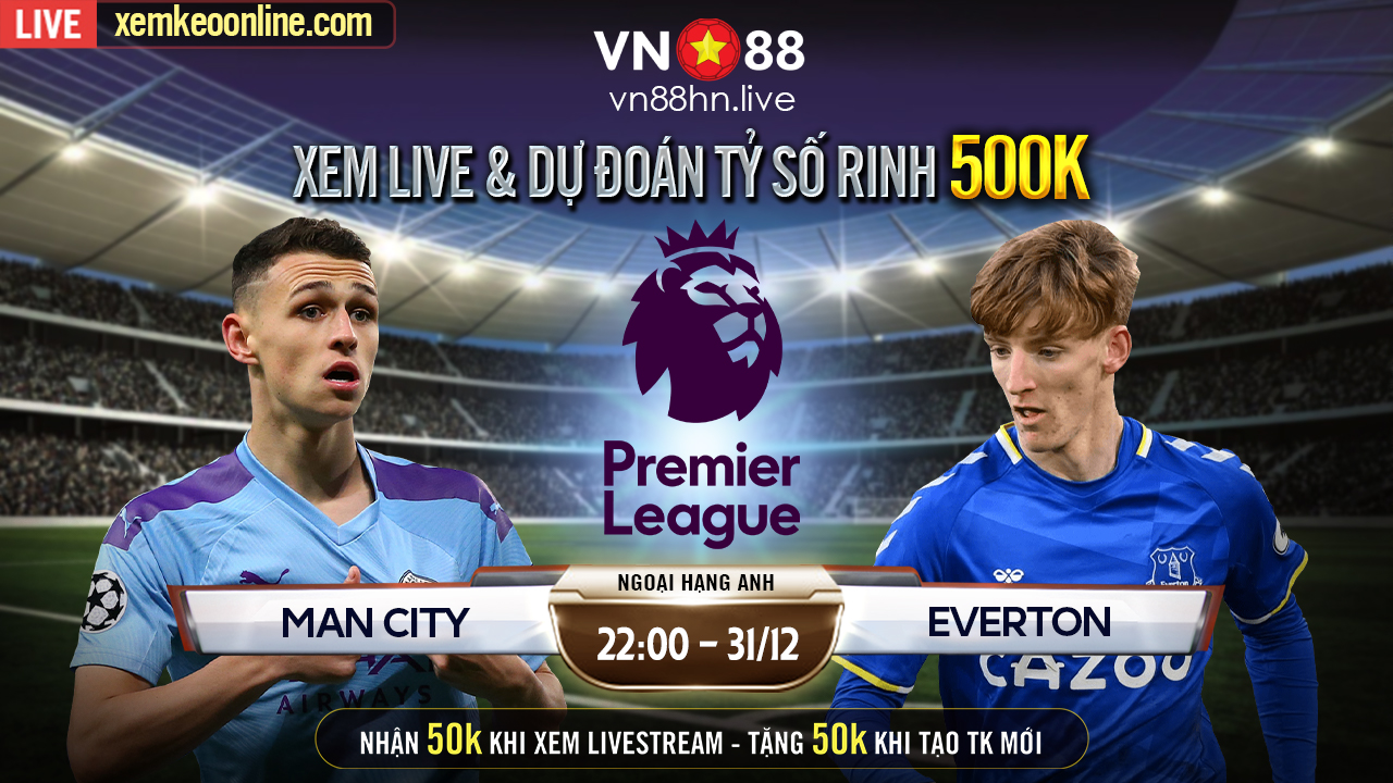 Man City vs Everton Highlights Giải Ngoại Hạng Anh