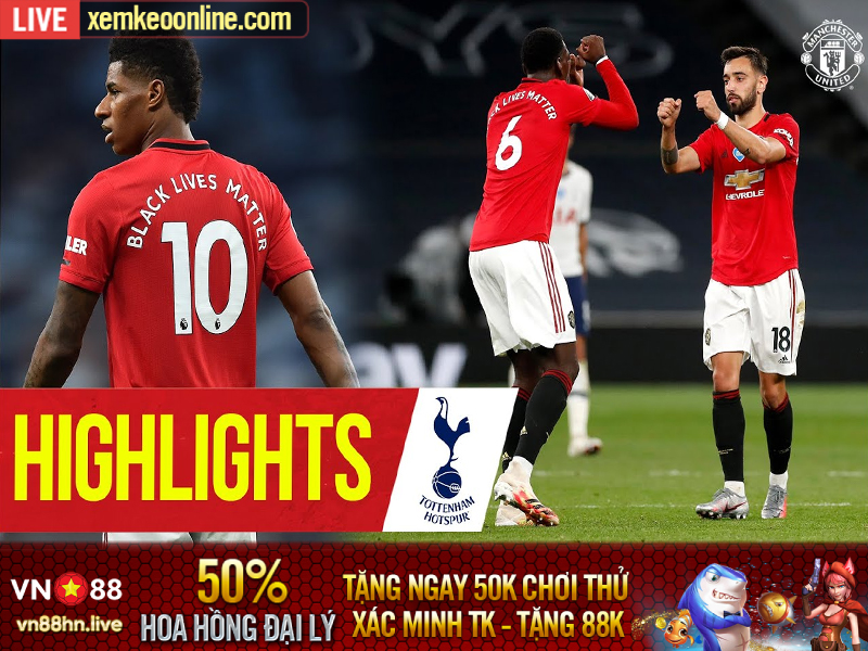 Highlights Ngoại Hạng Anh | Tottenham 2-2 Man United