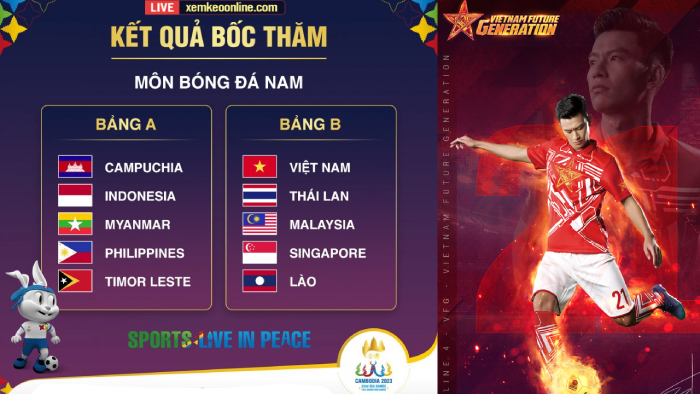 SEAGAMES 32 LICH THI DAU CUA DTQG VIET NAM