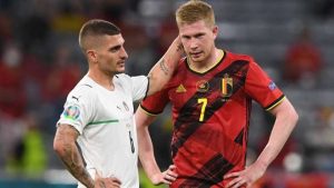 Bi thua dau Italia o EURO cuc choang De Bruyne rach day chang van nen dau ra san marco verratti italy kevin de bruyne belgium euro 1625291239 304 width660height371