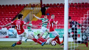 rory gaffney john mahon sligo rovers shamrock rovers inpho 01800646