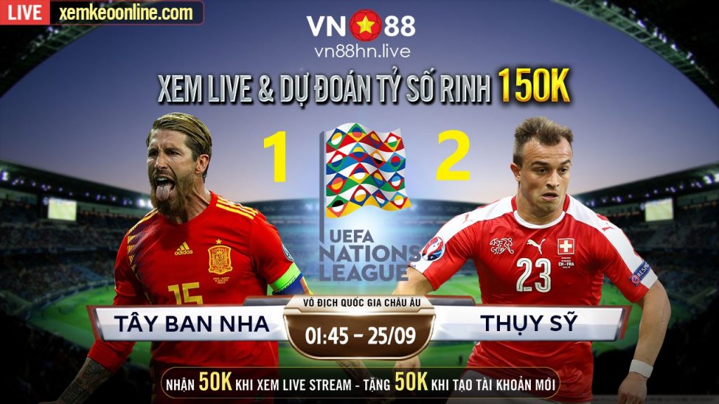 Tay Ban Nha vs Thuy Si 25.09 2