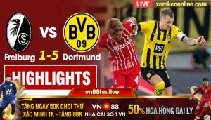 Highlights Bundesliga Dortmund 5 1 Freiburg 1