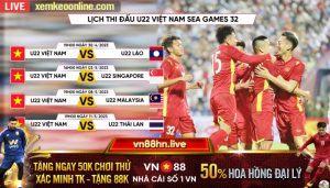 Lich Dau Vong Bang Cua U22 Viet Nam tai Seagames 32