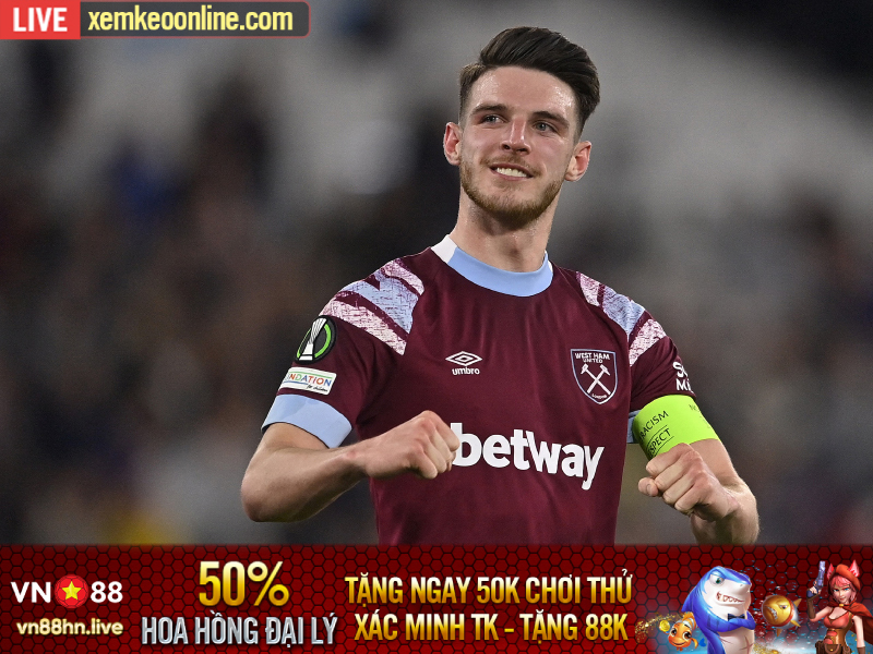 Declan Rice phá kỷ lục chuyển nhượng Anh