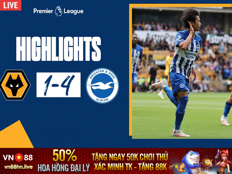 Highlights Wolves vs Brighton| Ngoại Hạng Anh 2023/24