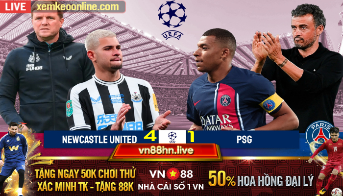 Newcastle vs PSG