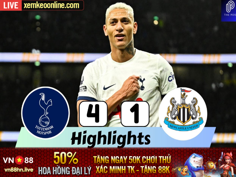 Highlights NHA 23/24 | Tottenham 4-1 Newcastle 