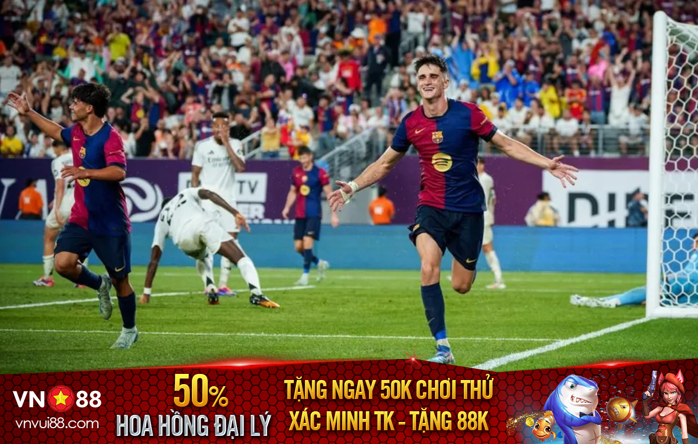 Barca thắng Real bằng nửa đội hình chính